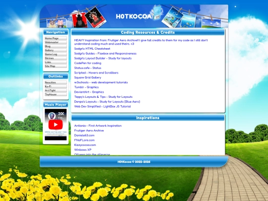 links screenshot