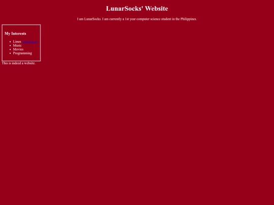 Website screenshot