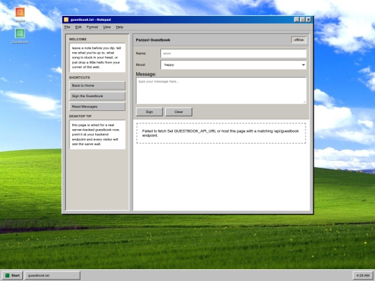 Website screenshot