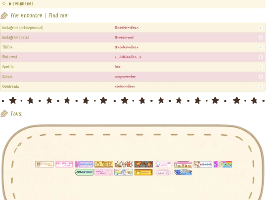 links screenshot