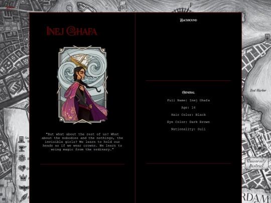 sixofcrowssite/inej screenshot