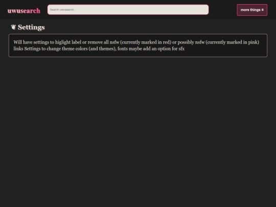 settings screenshot