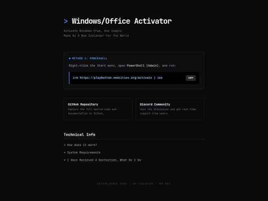 Website screenshot