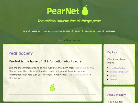 Website screenshot