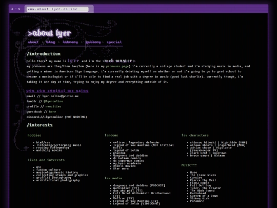 Website screenshot