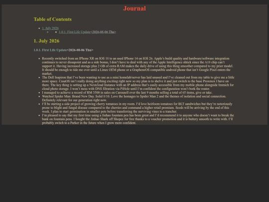 pages/journal screenshot