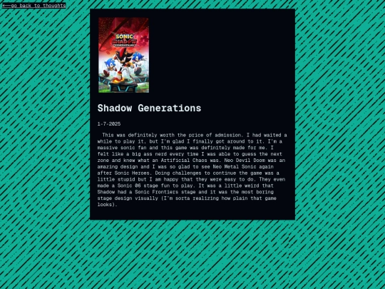thoughts/shadowgenerations screenshot