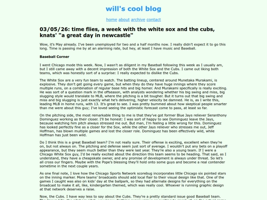 Website screenshot