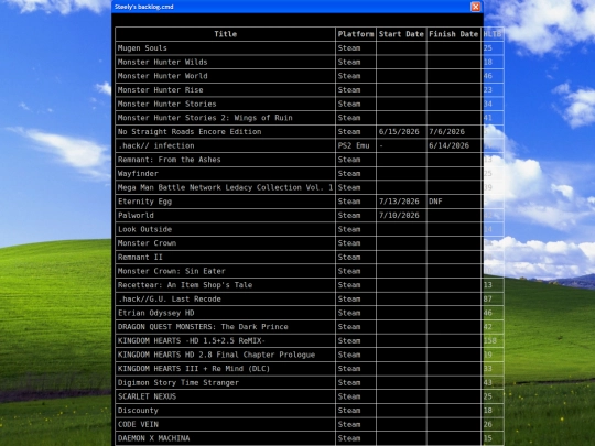 backlog screenshot
