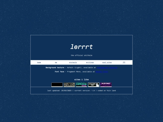 Website screenshot