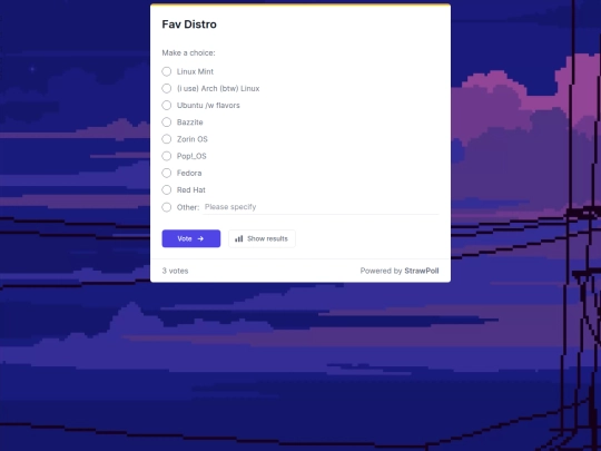 poll screenshot