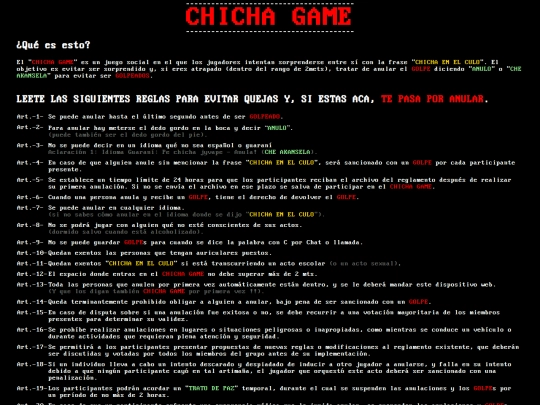 chicha screenshot