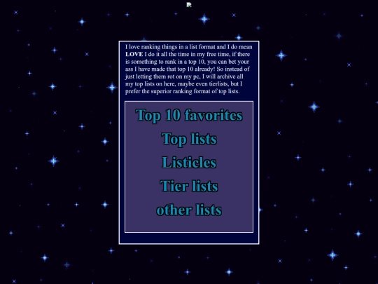 lists/toplists screenshot