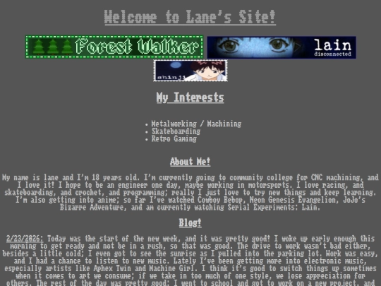 Website screenshot