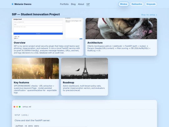 Website screenshot