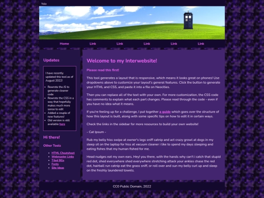 Website screenshot
