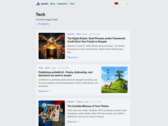 tech screenshot