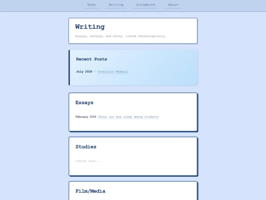 writing screenshot