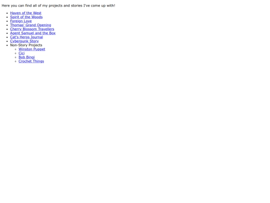 Projects screenshot