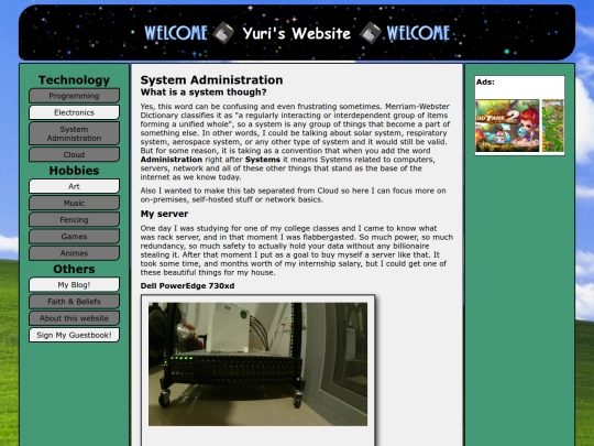 sys-admin screenshot