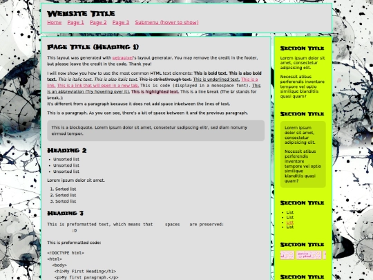 Website screenshot