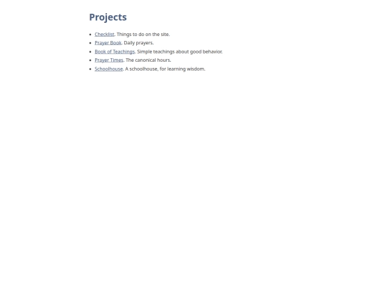projects screenshot