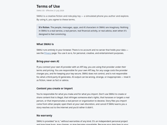 terms screenshot