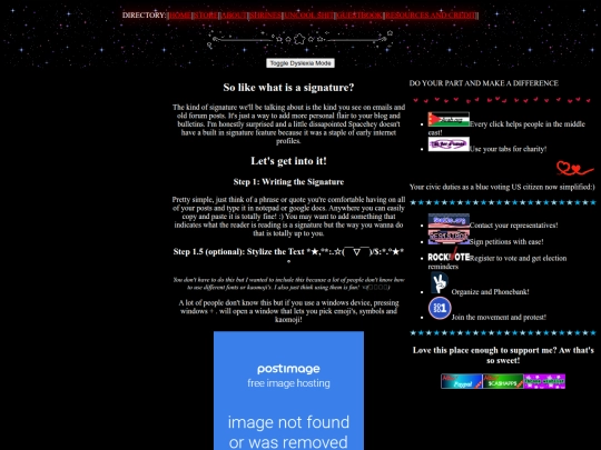 spaceheysignature screenshot