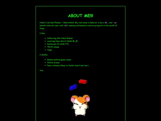 aboutme screenshot