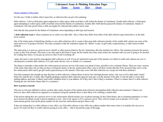 scams/debtcollectionscam screenshot