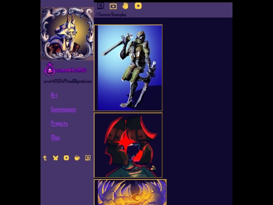 CommsPages/CommsExamples screenshot