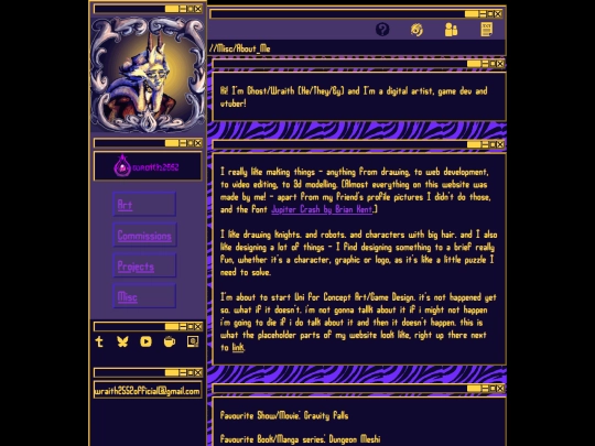 MiscPages/AboutMe screenshot