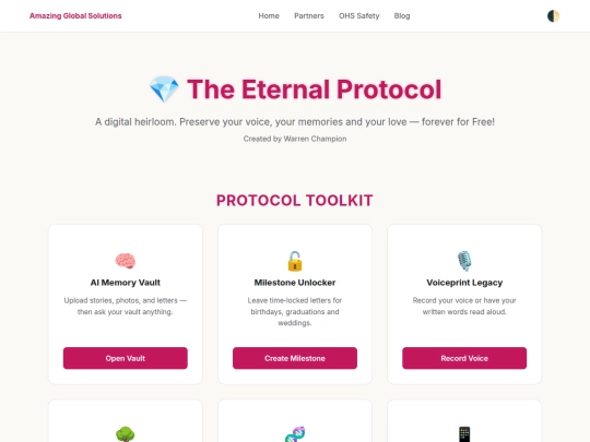 Website screenshot