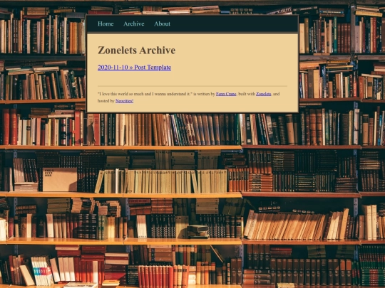 archive screenshot
