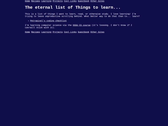 learning screenshot