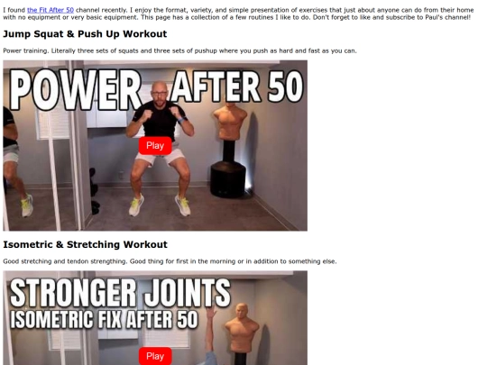 exercise screenshot