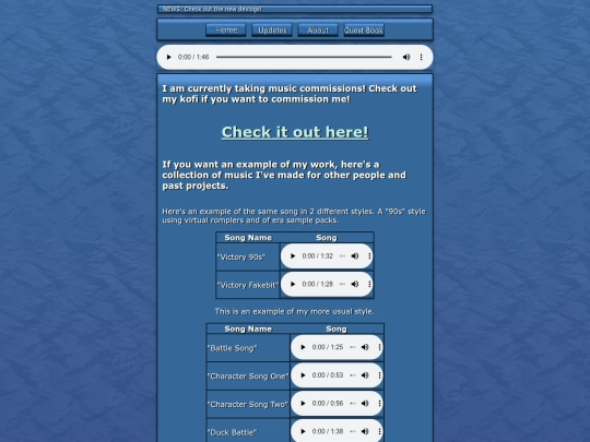 Website screenshot