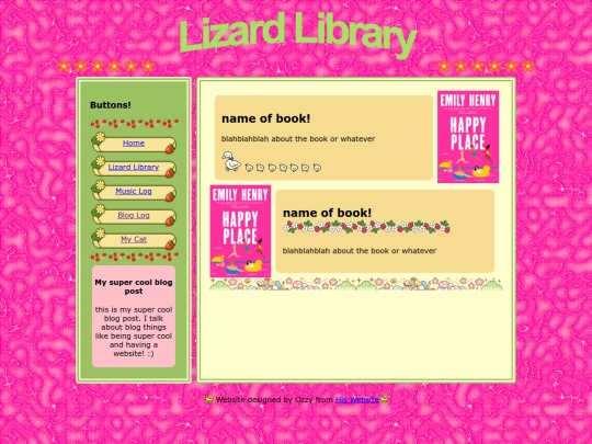 lizardLibrary screenshot