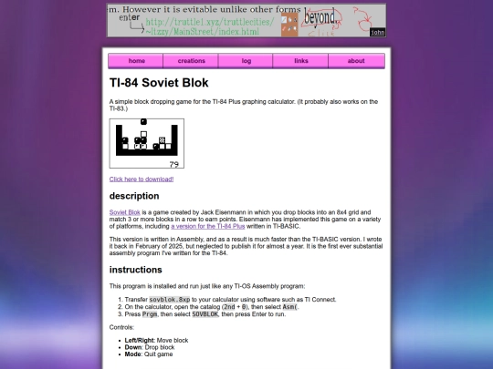 Website screenshot