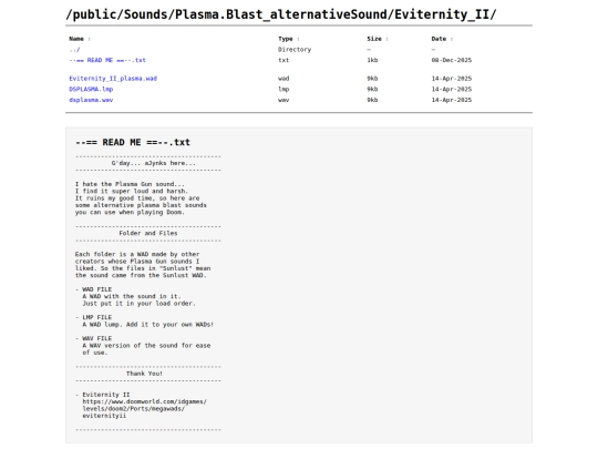 files/Sounds/Plasma.Blast_alternativeSound/Eviternity_II screenshot