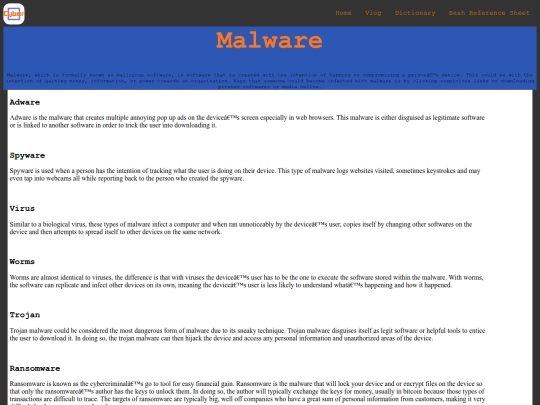 Website screenshot