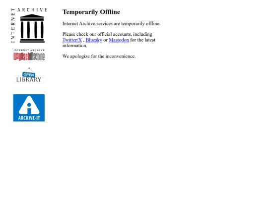internetarchivedown screenshot