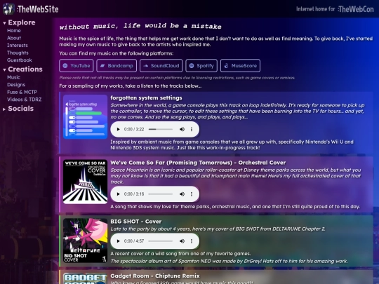 Website screenshot