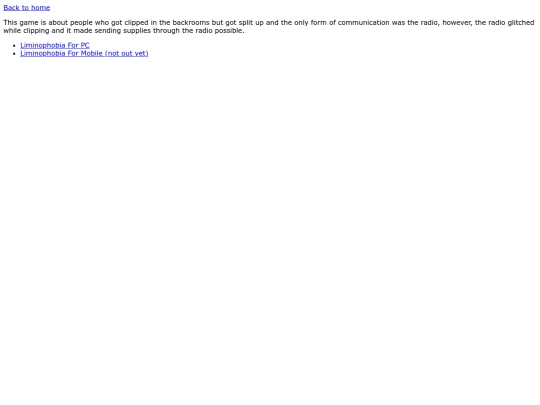 Liminophobia screenshot