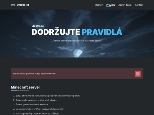 Website screenshot