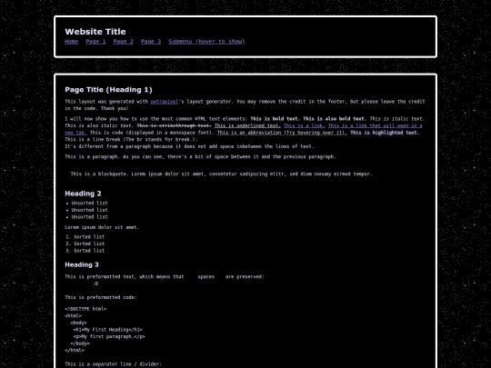 Website screenshot
