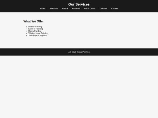 Website screenshot