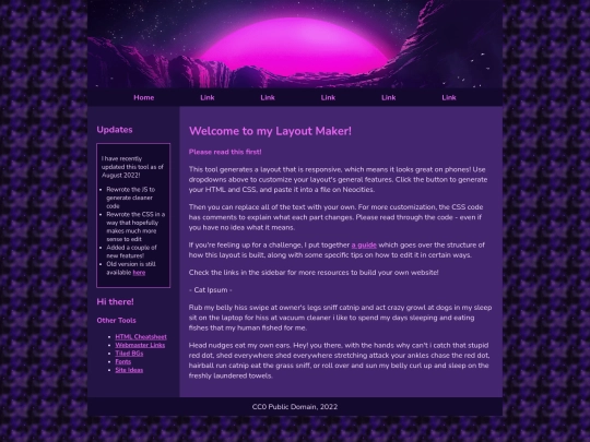 Website screenshot