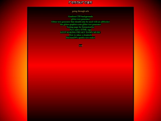 resources screenshot