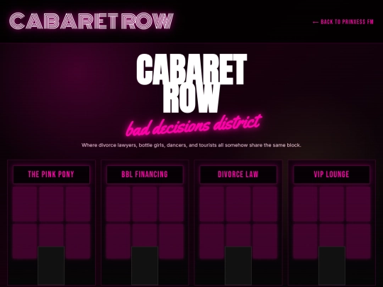 cabaretrow screenshot